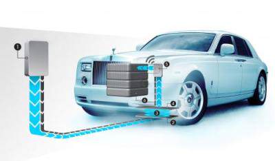 Електрическият Rolls Royce Phantom 102EX има HaloIPT безжично зареждане