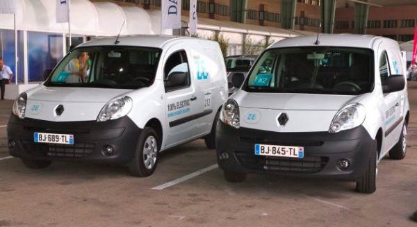 Електрическото Renault Kangoo Z.E. по време на Michelin Challenge Bibendum 2011