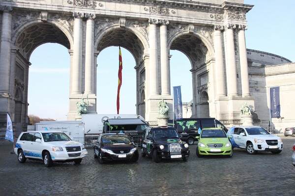 Drive'n'Ride демонстрация на електромобили с водородни горивни клетки в Брюксел