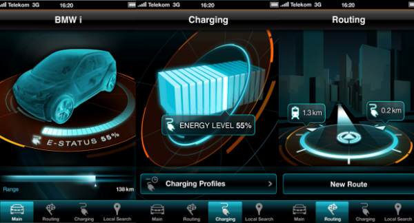 Първи снимки на iPhone приложението за електрическия BMW i3