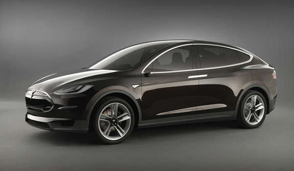 электрический кроссовер tesla model x.